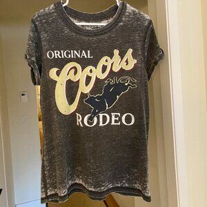 Recycled Karma Women's Coors Burnout Graphic Tee Size M